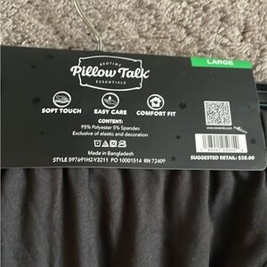 Pillow Talk Essentials Black Soft Touch Pants